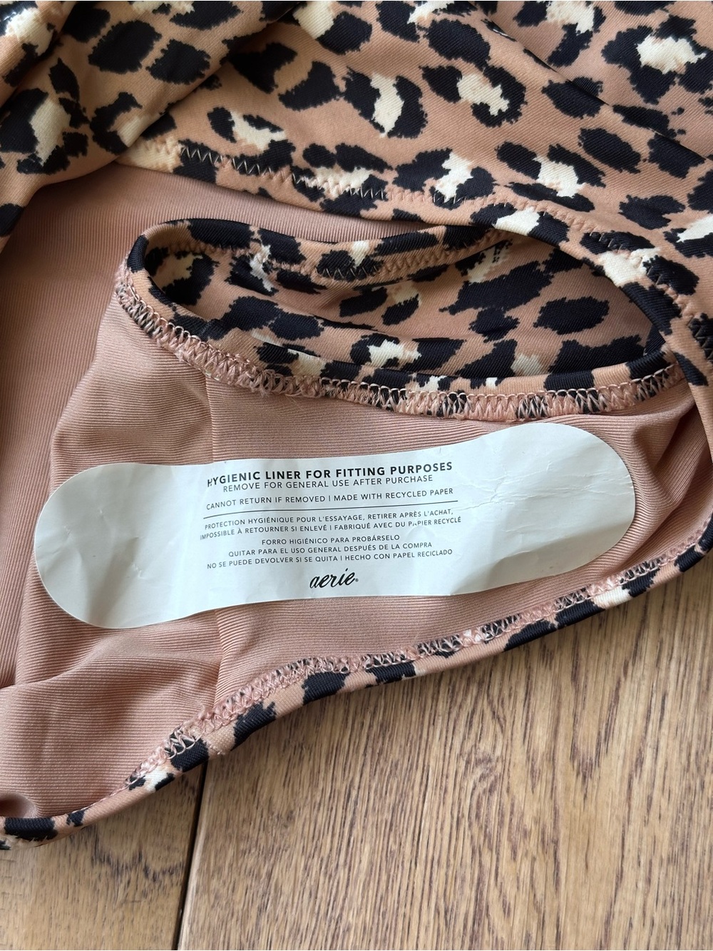 NEW Aerie Leopard Full Coverage One Piece Swimsuit size Medium - Picture 9 of 10